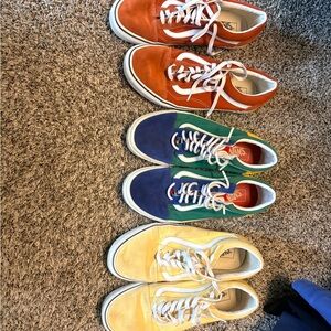 Vans Multicolor Sneaker Trio - Orange, Green, Yellow